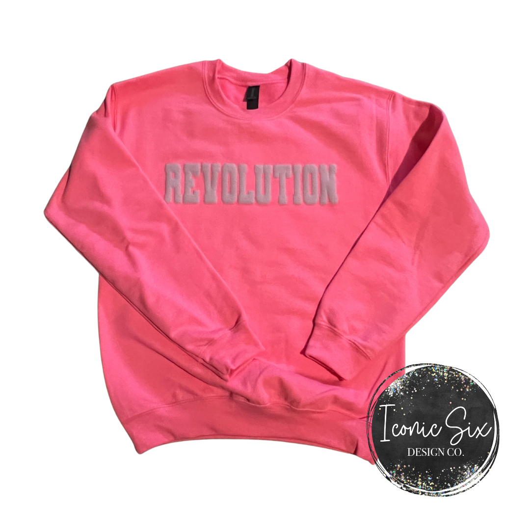 Tone on Tone Puff Crewneck