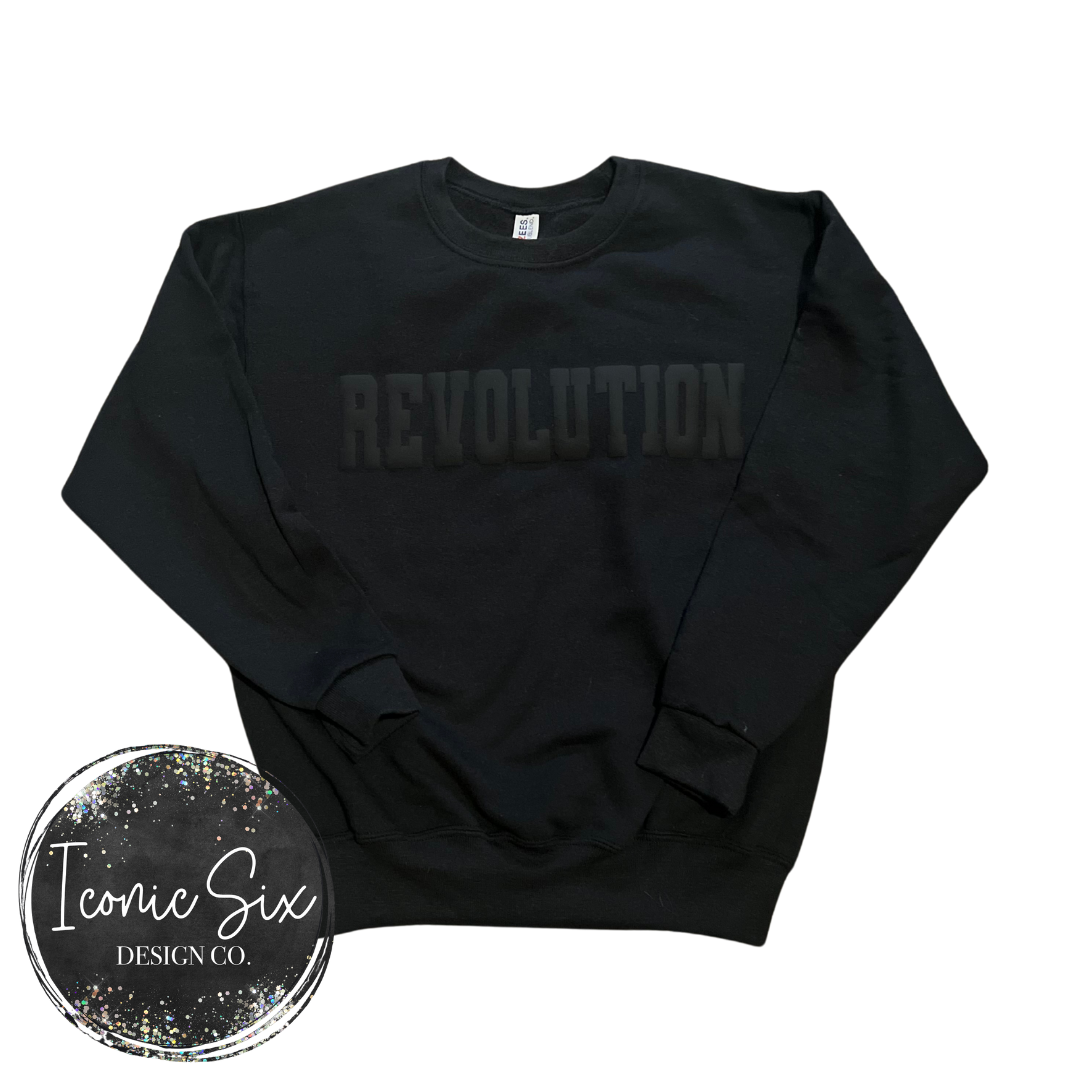Tone on Tone Puff Crewneck