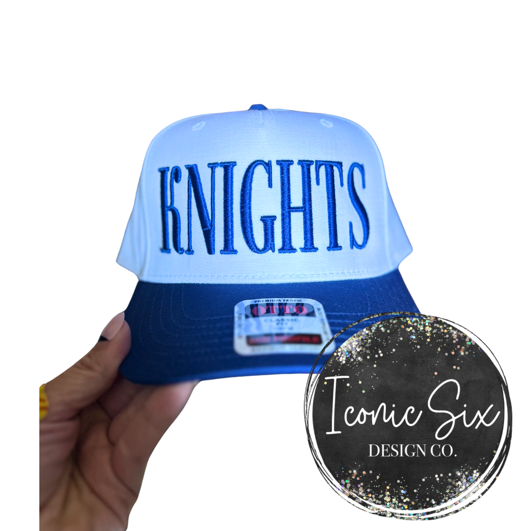 Knights Puff Embroidered Hat