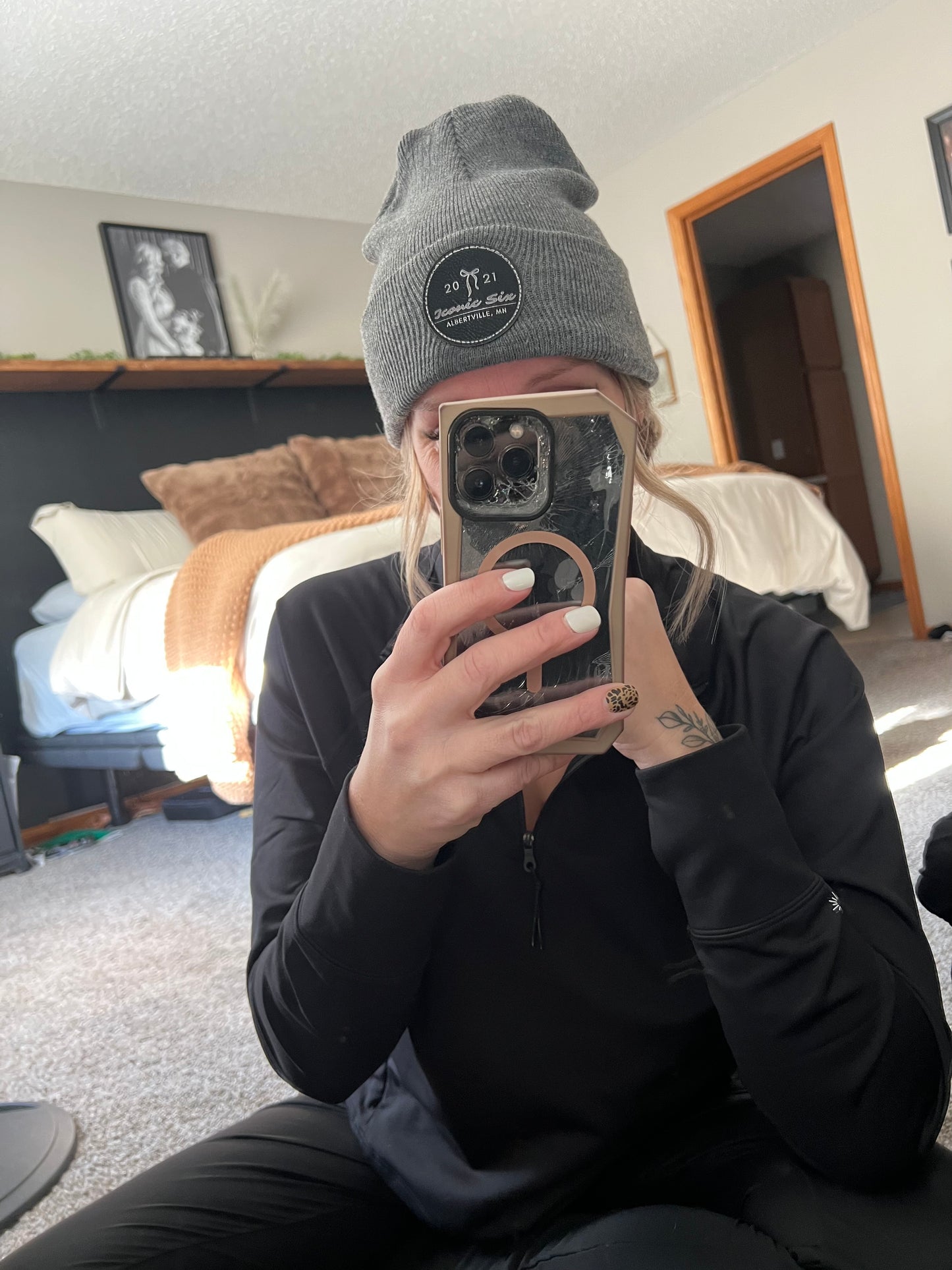 Iconic Six Gray Beanie