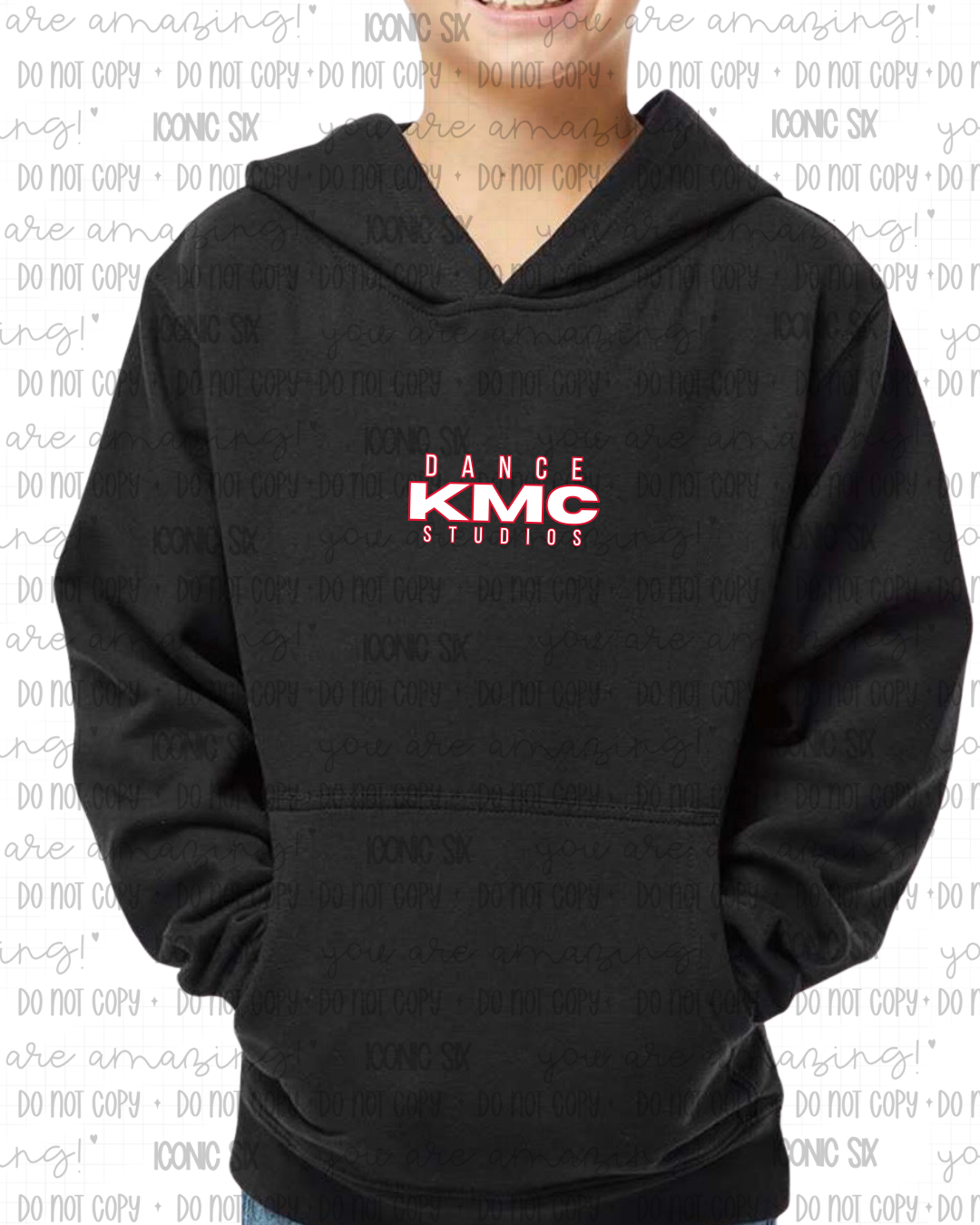 Black KMC Hoodie *Rhinestone Hood*