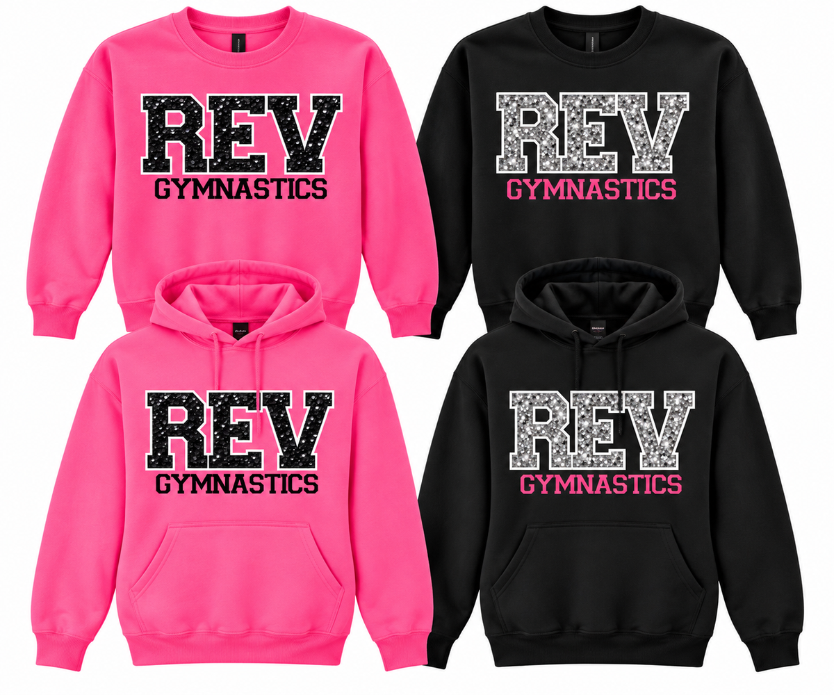 Faux Sequence Printed Sweatshirt