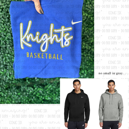 Embroidered Basketball Hoodie