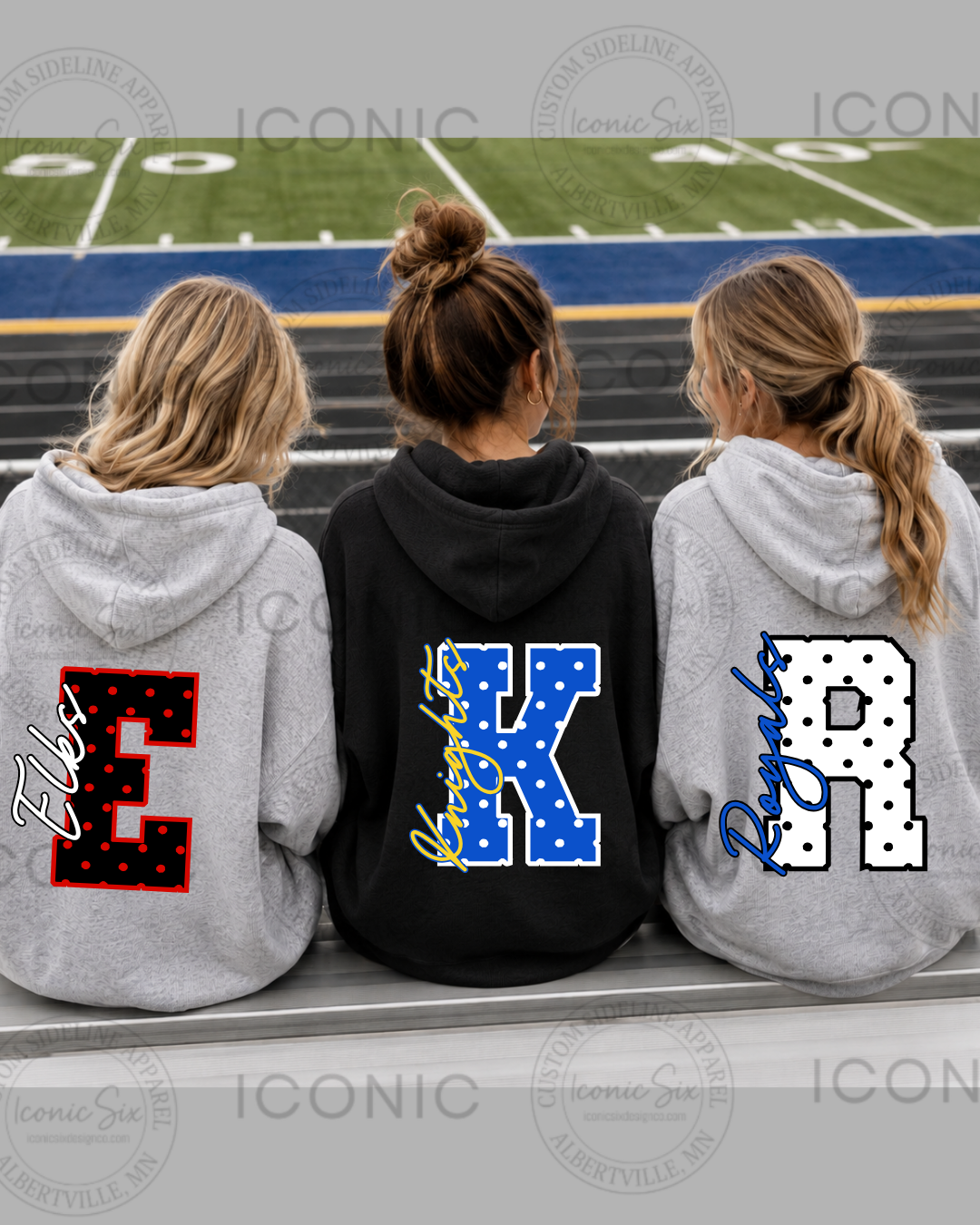 Polka Dot Print Hoodies