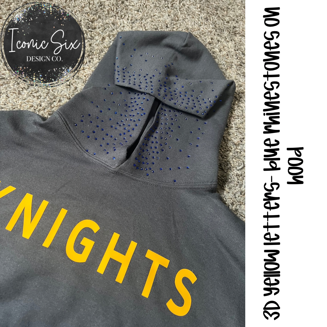 Knights Rhinestone Hoodie