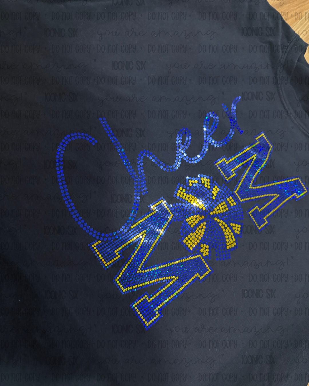 Sparkly Cheer Mom T-shirt