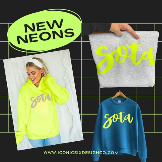 Neon Sota Crew/ Hoodie