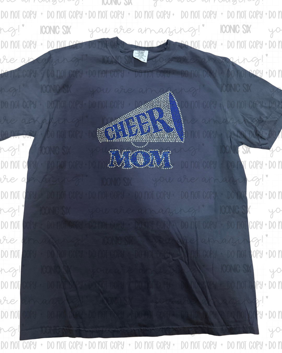 Fully Rhinestone Cheer Mom T-shirt