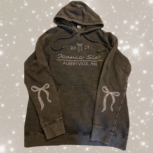 Iconic Six Rhinestone Hoodie