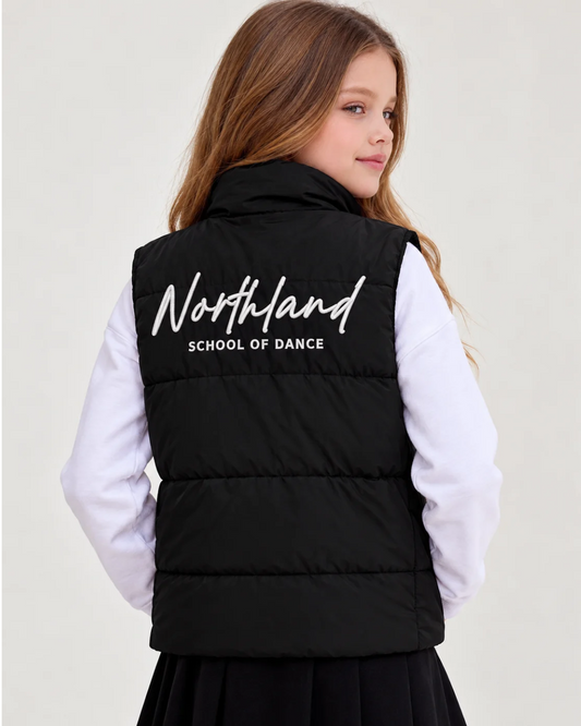 Kids Embroidered Puffer Vest